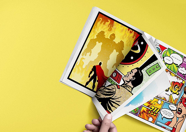 ebook services and layout design on a modern laptop.