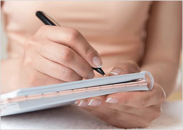 Author engaged in narrative writing and novel writing for publication.